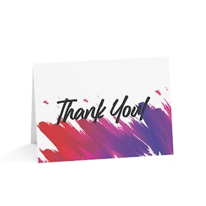 Levendige bedankkaarten set - Perfect voor bruiloften, verjaardagen of dagelijkse appreciatie, notitiekaarten voor elke gelegenheid