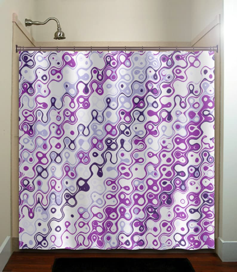 Eggplant Purple Violet Aubergine Shower Curtain Wall Tapestry Extra Long Fabric Window Panel Kids Bathroom Decor Custom 84 96 Inch 108