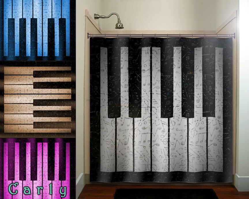 Antique Music Piano Shower Curtain Wall Tapestry Extra Long Etsy
