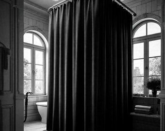 Shower Curtain Liner Extra Long, Custom Odd Size Wide Waterproof 84 96 108 120 Inch Stall Claw ...