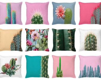 Cactus Throw Pillow | Cacti Cushion Cover | Cactus Pillow | Cactus Decor | Indoor Outdoor Pillows