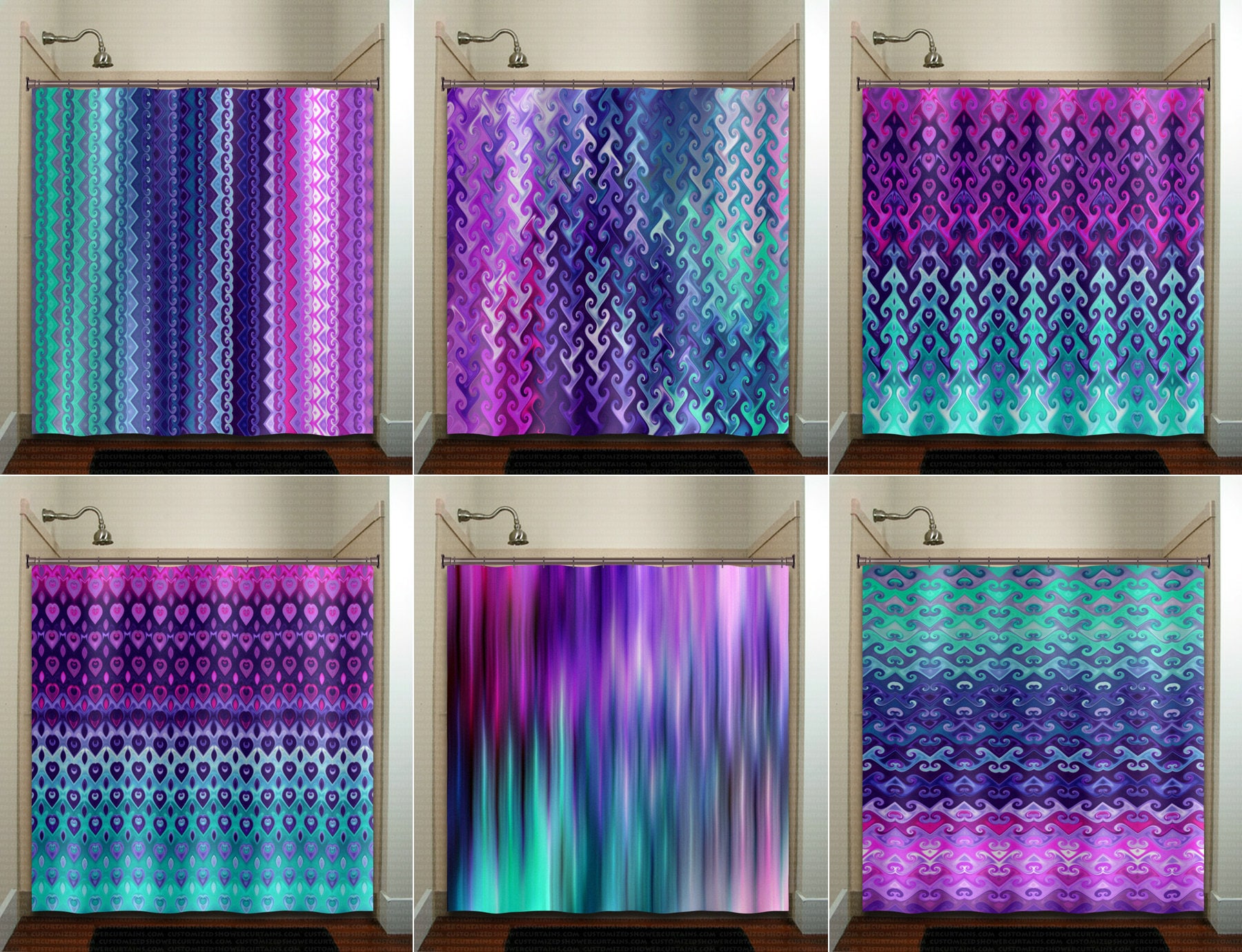 Extra Wide Shower Curtain Clawfoot Tub Shower Curtains Large Etsy