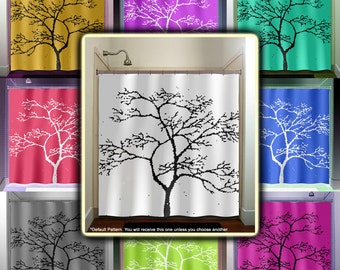 Maple Tree Shower Curtain, Polyester Fabric, Custom Sizes