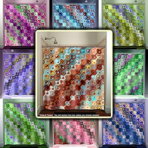 boho chic bohemian Shower Curtains Extra Long, Fabric Shower Curtain Stall, Custom Wall Tapestry, Window Valance Cafe Panels, Bath Mat