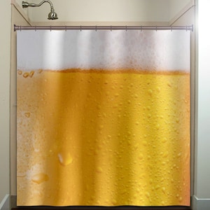 frothy beer Shower Curtain Extra Long, Fabric Shower Curtains Stall, Custom Wall Tapestry, Window Valance Cafe Panels, Bath Mat, Towel
