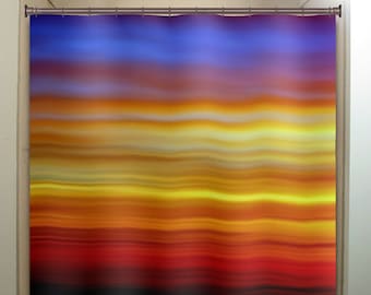 Sunrise Sunset Sky Shower Curtain, Extra Long Fabric