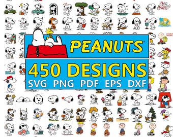 450 Snoopy Dog SVG Bundle | Peanuts SVG, Charlie Brown PNG, Clipart, Cute Dog Svg, peanuts gang, snoop dog ornament, the beagles snoopy, Eps