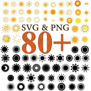 Sun SVG Bundle: Boho Sun Designs for Cricut, Silhouette (Digital Download)