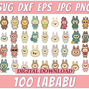 100+ Labubu Designs Bundle, Labubu Designs Svg, Labubu Png, Labubuu Sublimation, T Shirt Design, Monster Characters, Svg Cut Files,