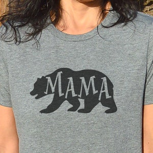 Mama Bear Shirt Mama Shirt Mothers Day Gift Womens Shirt Mom Day Gift, Wife Shirt, Mama Bear Tshirt Mama Shirt Soft, bear tee image 2