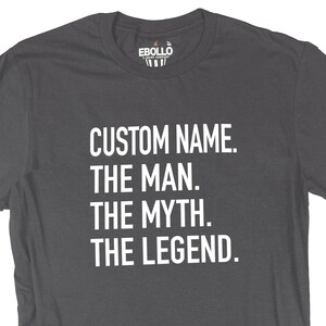 Custom Name T-shirt - Funny Fathers Day Shirt - at EBOLLO