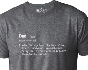 Fathers Day Gift | Dad Definition Shirt | Gifts for Dad - Funny Shirt for Men - Gift from Daughter to Dad - Dad Shirt - Funny Dad Shirt