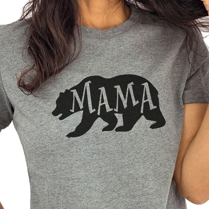T-shirt Gilden Moma Bear - Taille M, Gris, Coton, Manches Courtes, Col Rond
