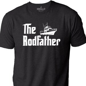 Fisherman Gift: Funny Dad Fishing The Rodfather Shirt, Humorous Tee for Men, Perfect Fishing Gift for Husband from Daughter