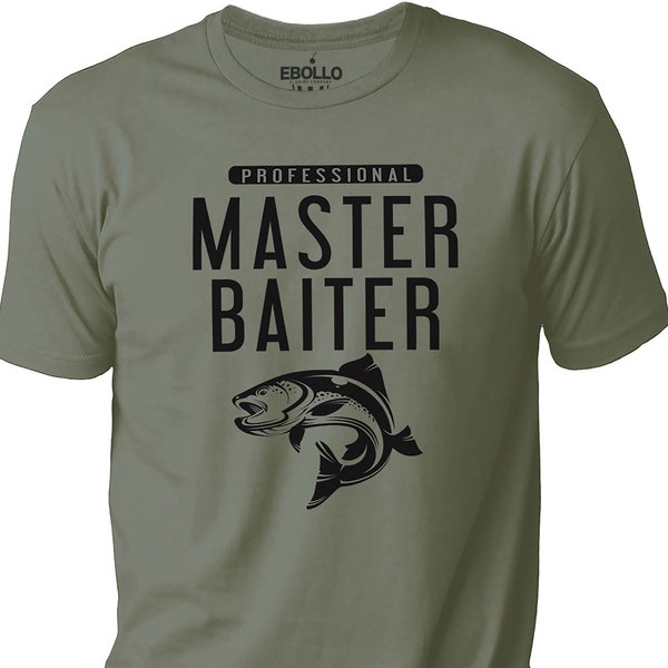 Fishing Gifts for Men | Master Baiter Shirt for Man | Bass Fishing Tshirt - Dad Christmas Gifts - Fishy Tee T-shirt, Husband Shirt, Dad Gift