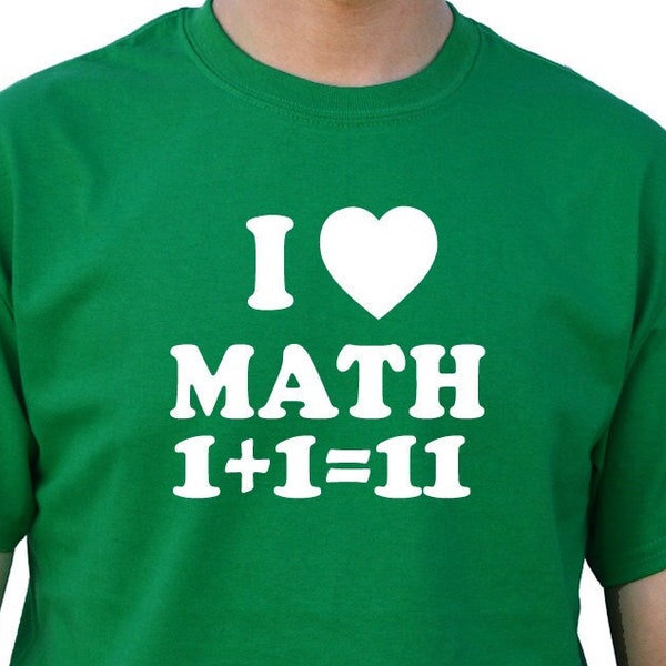 Mens Funny Shirt | MATH I Love Math | Fathers Day Gift - Mens Shirt - Brother Shirt - Wife Gift - Funny Shirt Geek Math Shirt Math Teacher