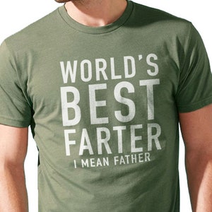 World's Best Farter I Mean Father Funny Shirt Men Fathers Day Gift Husband Shirt Dad gift Funny Dad Shirt Birthday Gift image 2