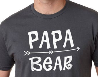 Papa Shirt, Papa Bear Mens Shirt - Funny Shirt for Men - Fathers Day Gift - Dad TShirt Dad Novelty Tee Bear Shirt Papa Gift