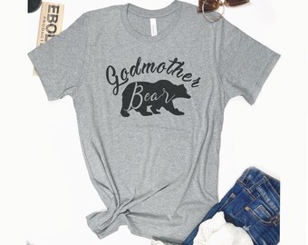 Camiseta de oso madrina - Regalo divertido para el Día de la Madre, Camiseta para mamá