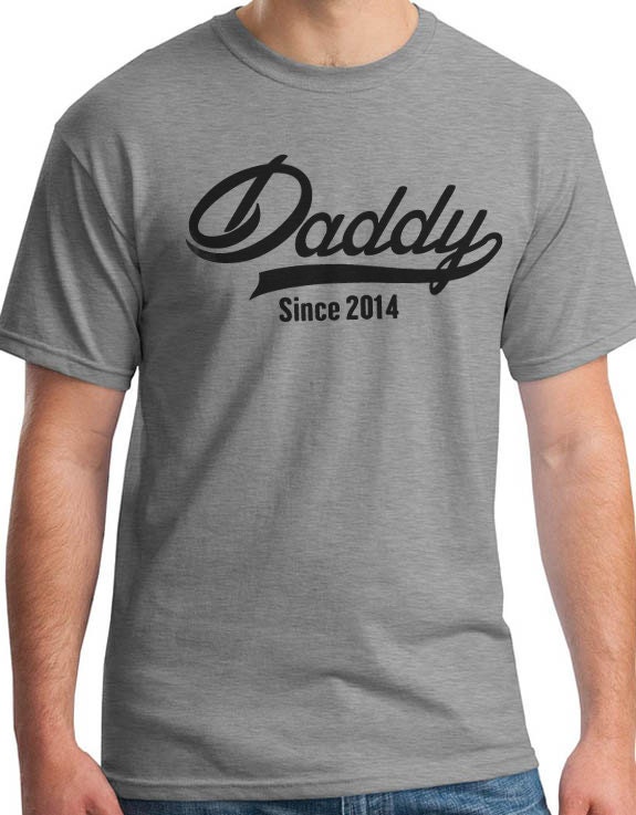 Husband Gift DADDY Since ANY YEAR Mens T shirt New Dad | Etsy
