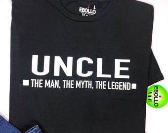 Regalo para el tío: Camiseta "El hombre, el mito, la leyenda", regalo original y divertido