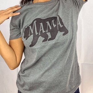 Mama Bear Shirt Mama Shirt Mothers Day Gift Womens Shirt Mom Day Gift, Wife Shirt, Mama Bear Tshirt Mama Shirt Soft, bear tee image 4