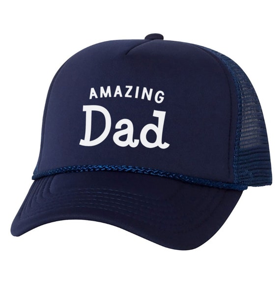 Dad Hat Cap - Amazing Dad - Fathers Day Gift - Cap for Dad - Father Trucker Hat Papa Gift - Gift for Him - Hat Cap - Husband Hat