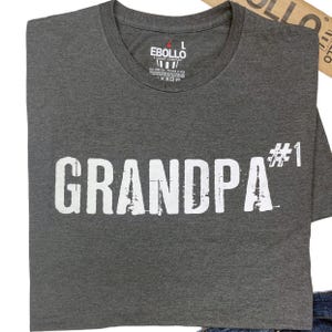 Grandpa #1 T-shirt - EBOLLO