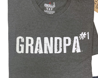 Number One Grandpa T-Shirt – Funny Father's Day Gift for Men