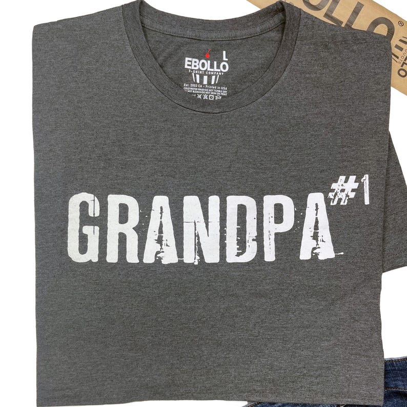 Grandpa #1 T-shirt - EBOLLO