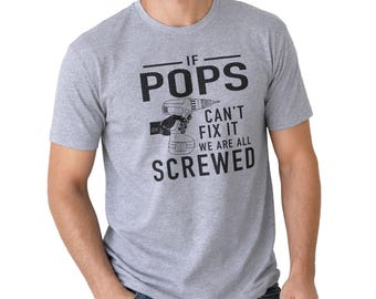 Als opa het niet kan repareren, T-shirt, grappig opa-shirt, kerstcadeau voor de klusjesman
