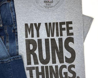 Mens Your Wife My Wife Runner T-Shirt Mens Your Wife My Wife Runner T-Shirt