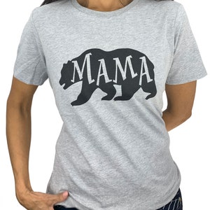 Mama Bear Shirt Mama Shirt Mothers Day Gift Womens Shirt Mom Day Gift, Wife Shirt, Mama Bear Tshirt Mama Shirt Soft, bear tee image 6