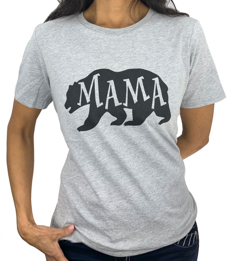 Mama Bear Shirt Mama Shirt Mothers Day Gift Womens Shirt Mom Day Gift, Wife Shirt, Mama Bear Tshirt Mama Shirt Soft, bear tee image 6