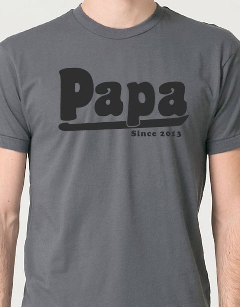 Papa Shirt Papa Since 2013 Funny Shirts for Men Mens T | Etsy