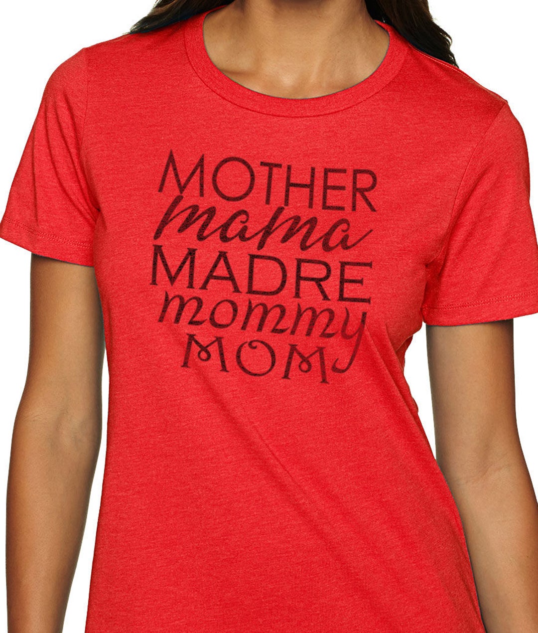 Mother Mama Madre Mommy Mom Womens T Shirt Mom Shirt Wife Gift - Etsy