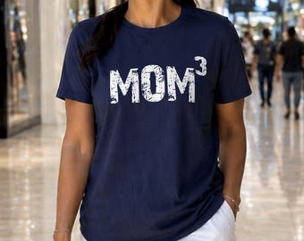 Mom 3 T-Shirt, Custom New Mom Pregnancy Gift, Funny Maternity Tee for Mothers Day