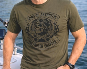 Funny Biker Shirt, Sons of Arthritis Motorcycle Tee, Christmas Gift for Dad