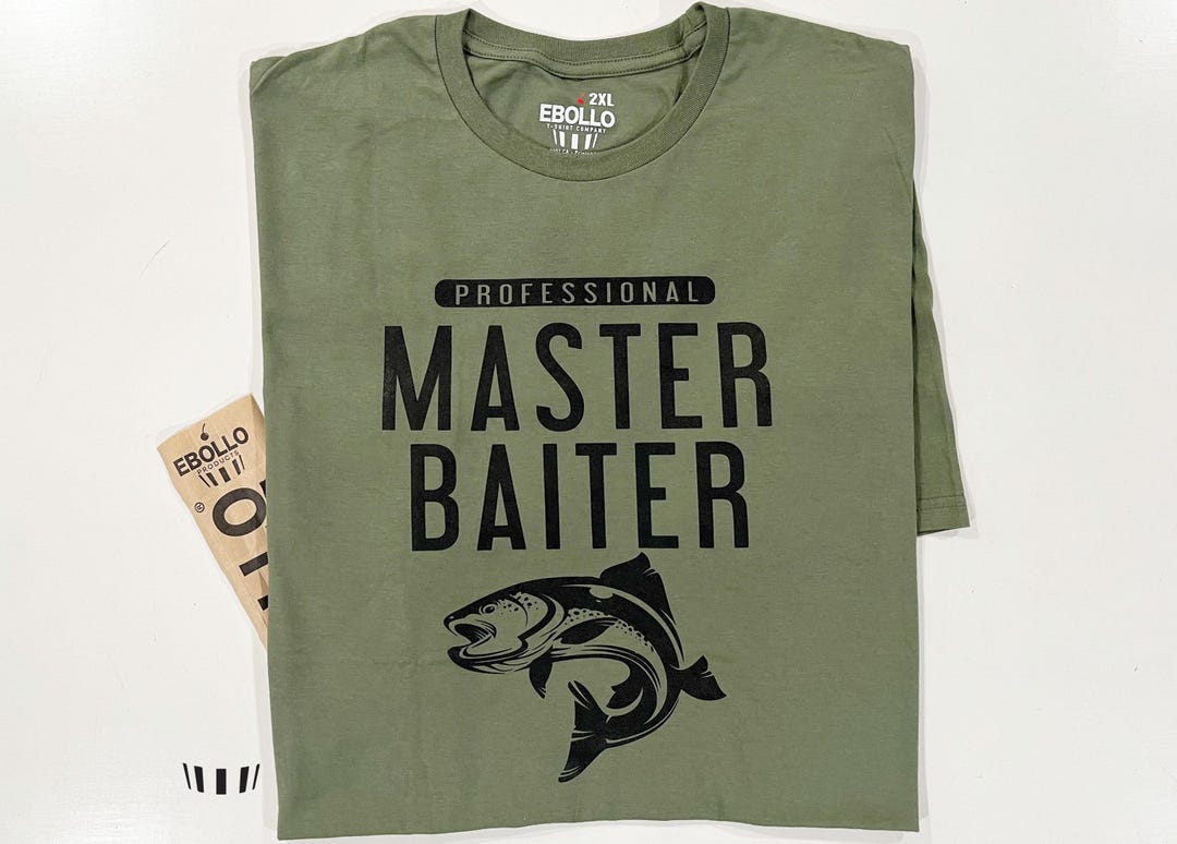 Master Baiter Always Messing With My Tackle Funny Fishing Gift Idea Quote Saying Funny Gift Ideas