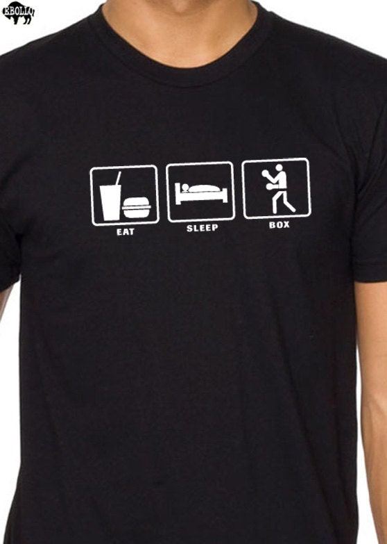 Boxing Shirt Eat Sleep BOX Shirt Funny Shirt for Men - Etsy