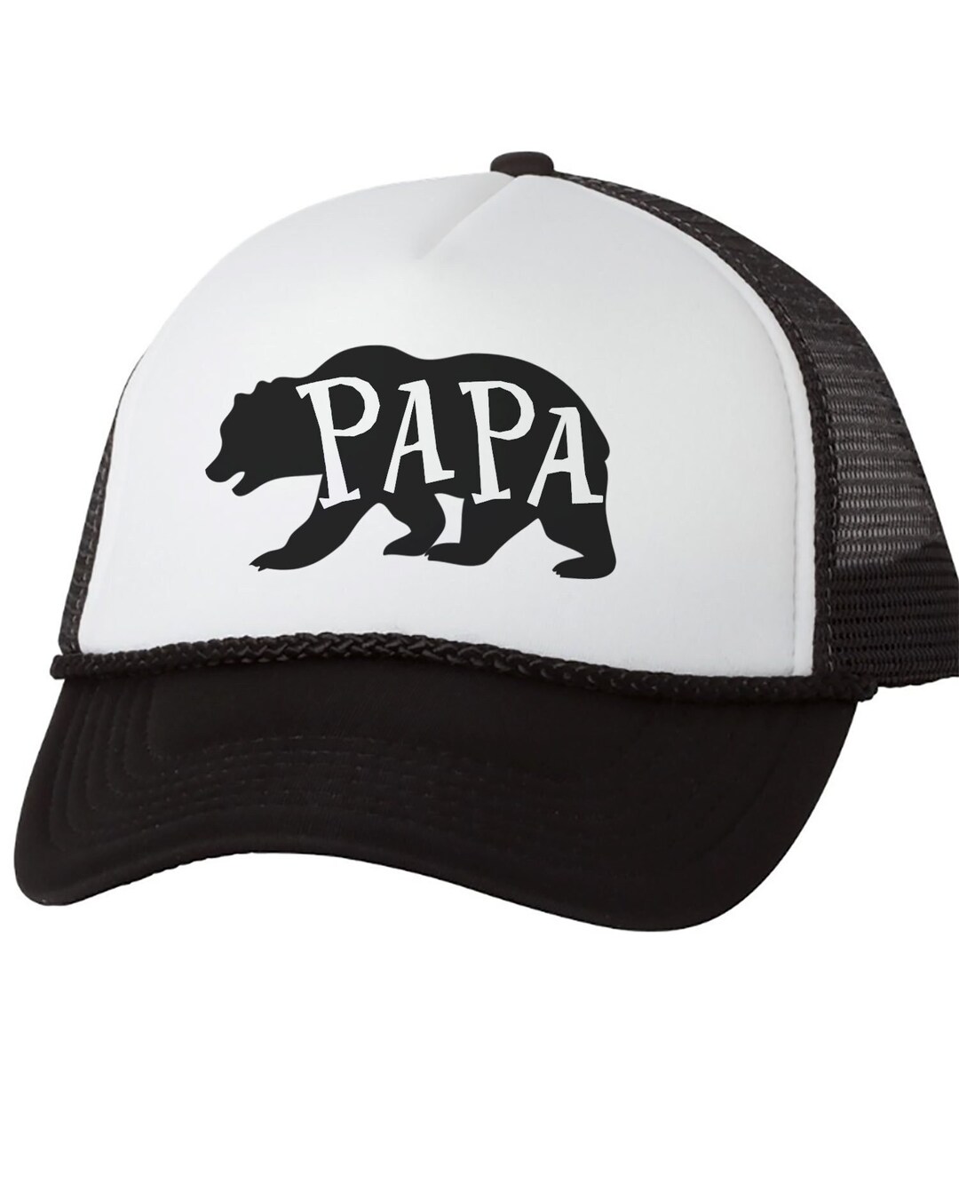 Papa Bear Hat Cap Papa Bear Father Gift Hat for Papa Father Trucker Hat ...
