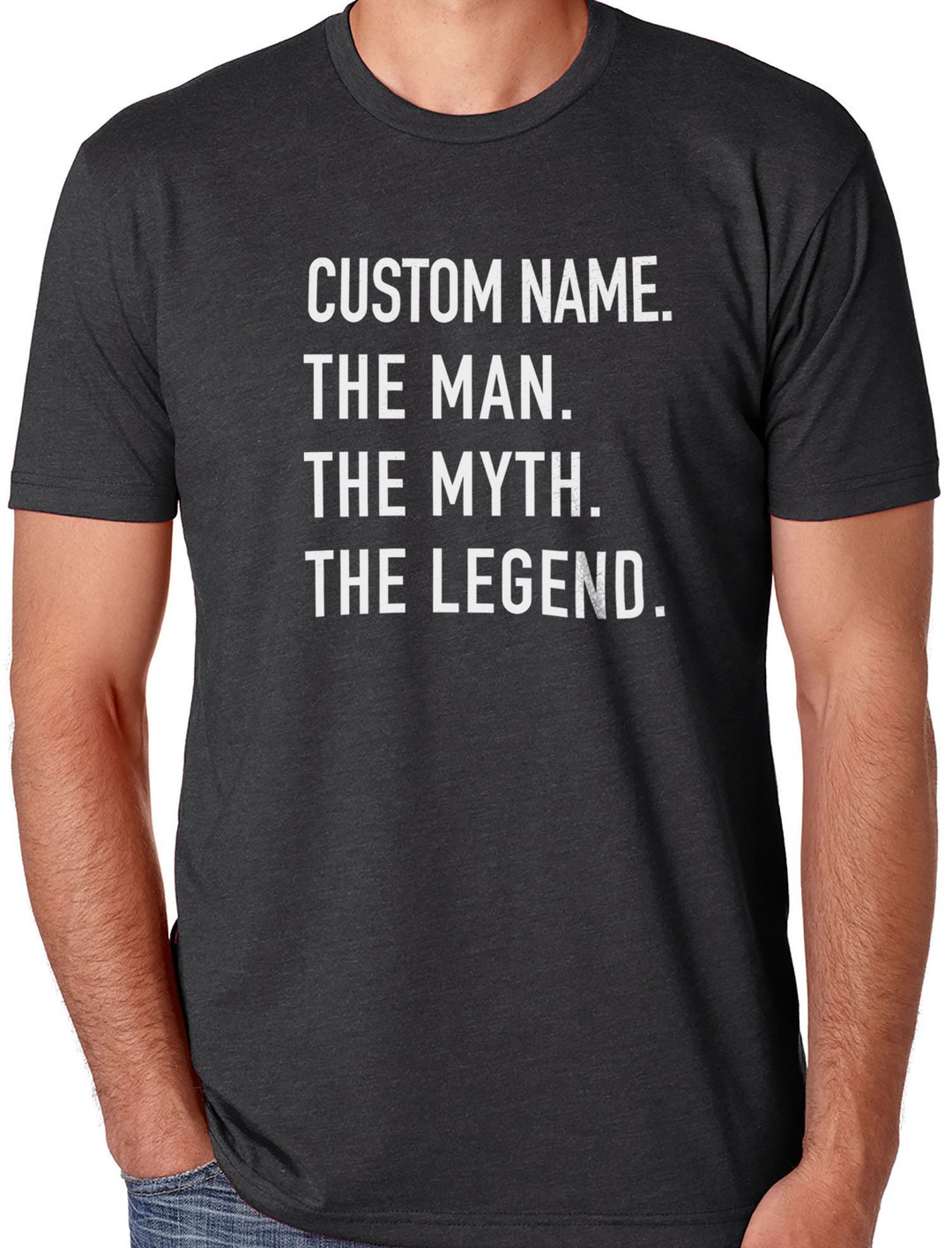FÊTE DES PÈRES Non 1 Brother Homme Myth Legend Hommes Clair T-Shirt EUR