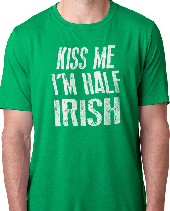 menu vigtigste Kør væk Buy Kiss Me I'm Half Irish Mens T Shirt St Patrick's Shirt Online in India  - Etsy