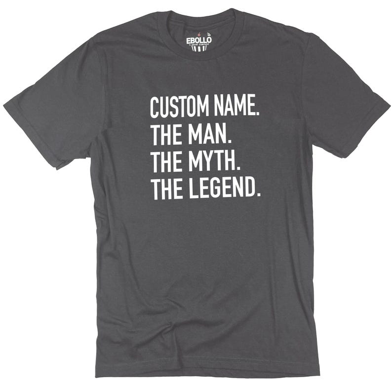 Custom Name T-shirt - Funny Fathers Day Shirt - at EBOLLO