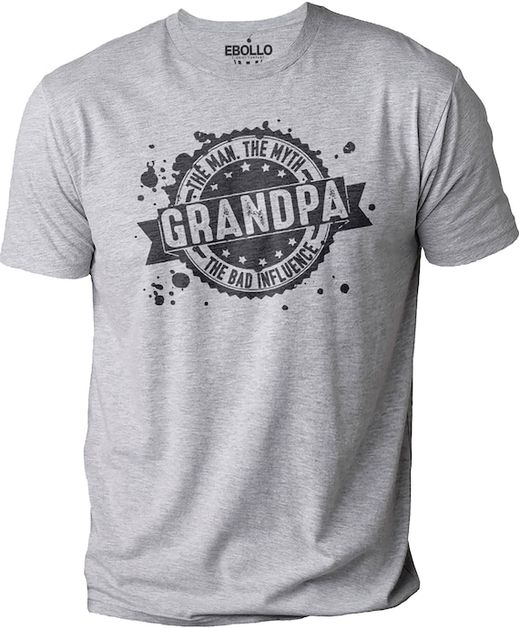 Mens Grandpa The Man The Myth The Bad Influence T-Shirt T-Shirt Mens Grandpa The Man The Myth The Bad Influence T-Shirt T-Shirt