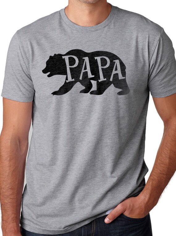Papa Bear Shirt Mens T shirt Papa Shirt Fathers Day Gift Dad | Etsy