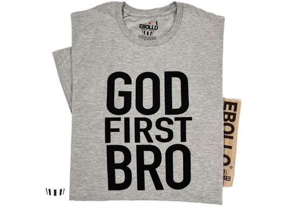 God First Bro Shirt, Funny Christian Tee, Father's Day Gift