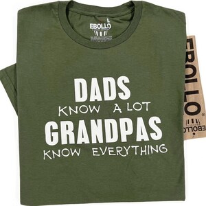 Funny Grandpa T-Shirt, Dad Knows a Lot, Father's Day Gift, Grandpa Tee