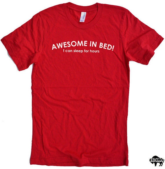 Shirt for Men Awesome in Bed Shirt Funny Shirt Men Etsy