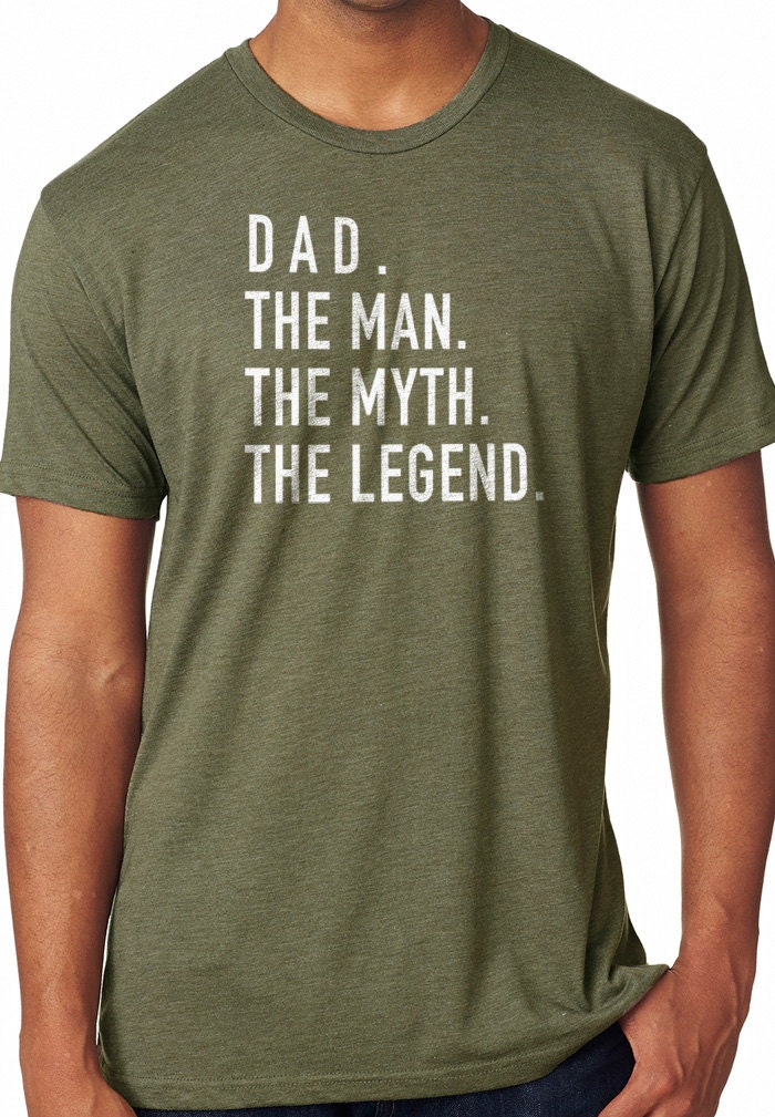 Dad Gift Dad The Man The Myth The Legend Funny Shirt Men | Etsy